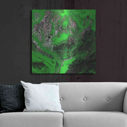 Luxe Metal Art 'Earth as Art: Araca River' Metal Wall Art,36x36