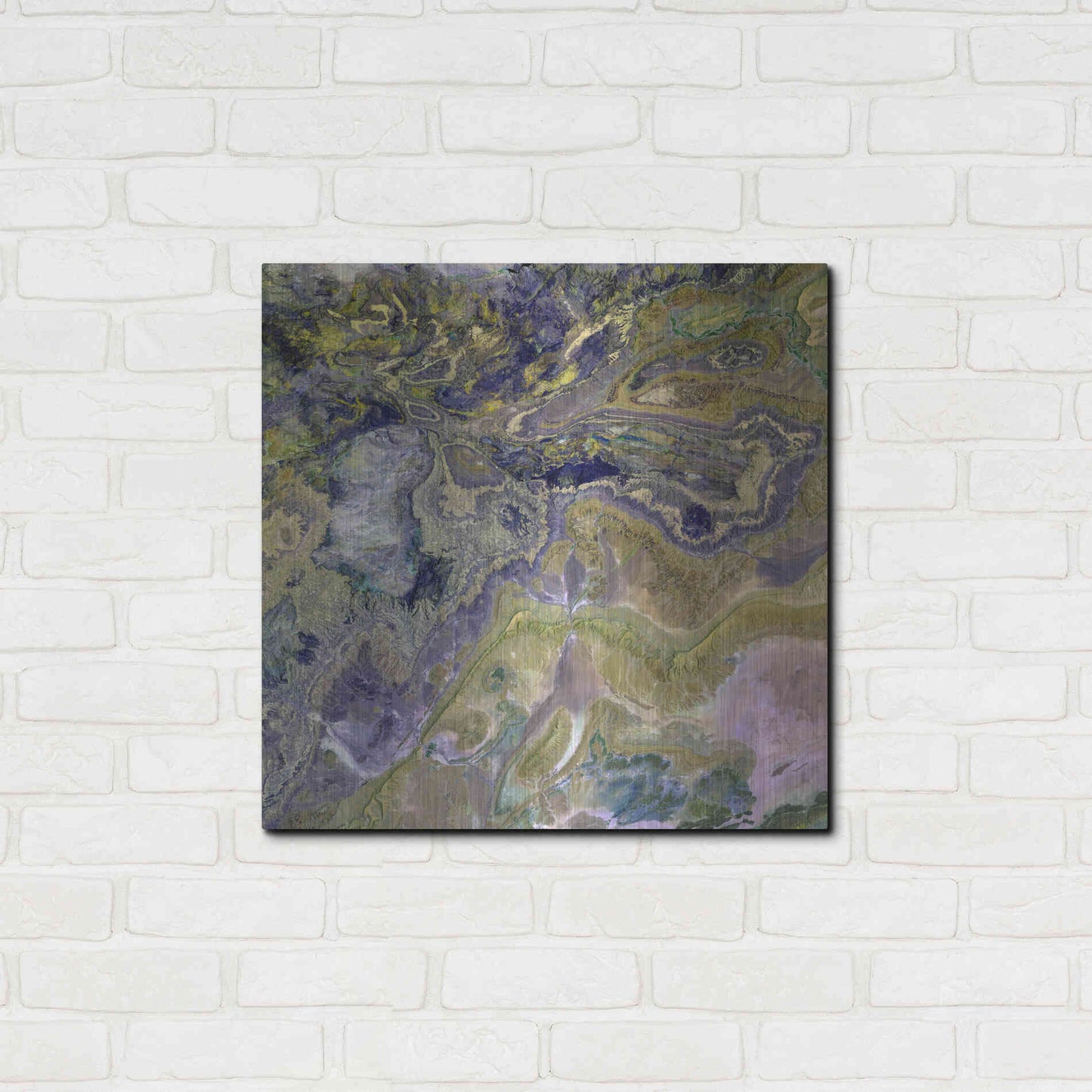 Luxe Metal Art 'Earth as Art: Atlas Mountains' Metal Wall Art,24x24