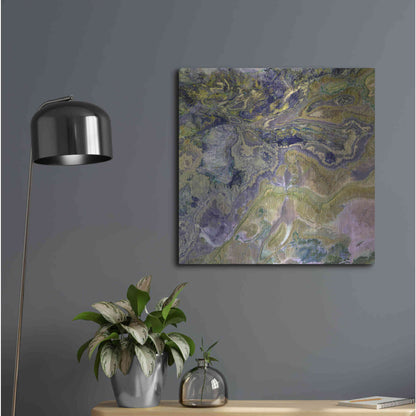 Luxe Metal Art 'Earth as Art: Atlas Mountains' Metal Wall Art,24x24