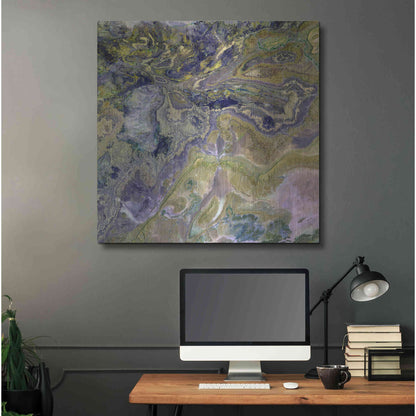 Luxe Metal Art 'Earth as Art: Atlas Mountains' Metal Wall Art,36x36