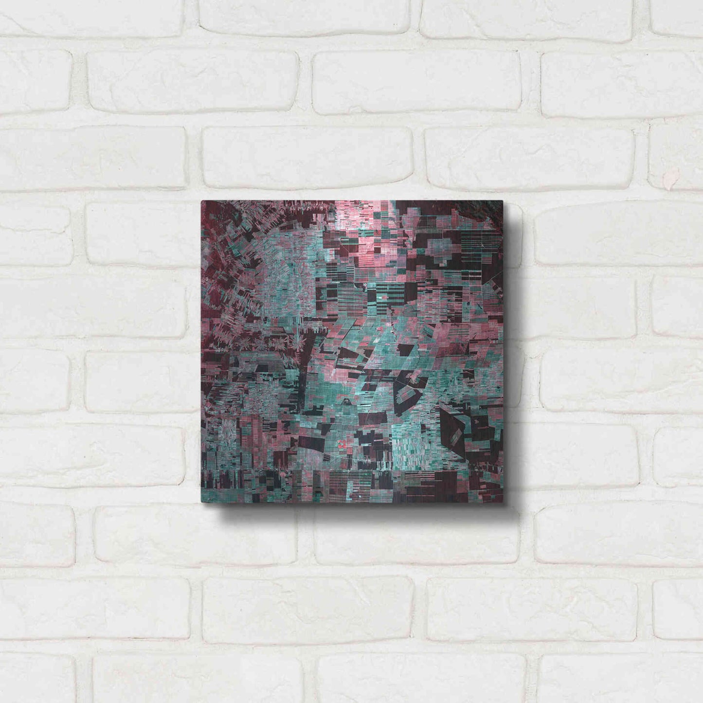 Luxe Metal Art 'Earth as Art: Bolivia Deforestation' Metal Wall Art,12x12