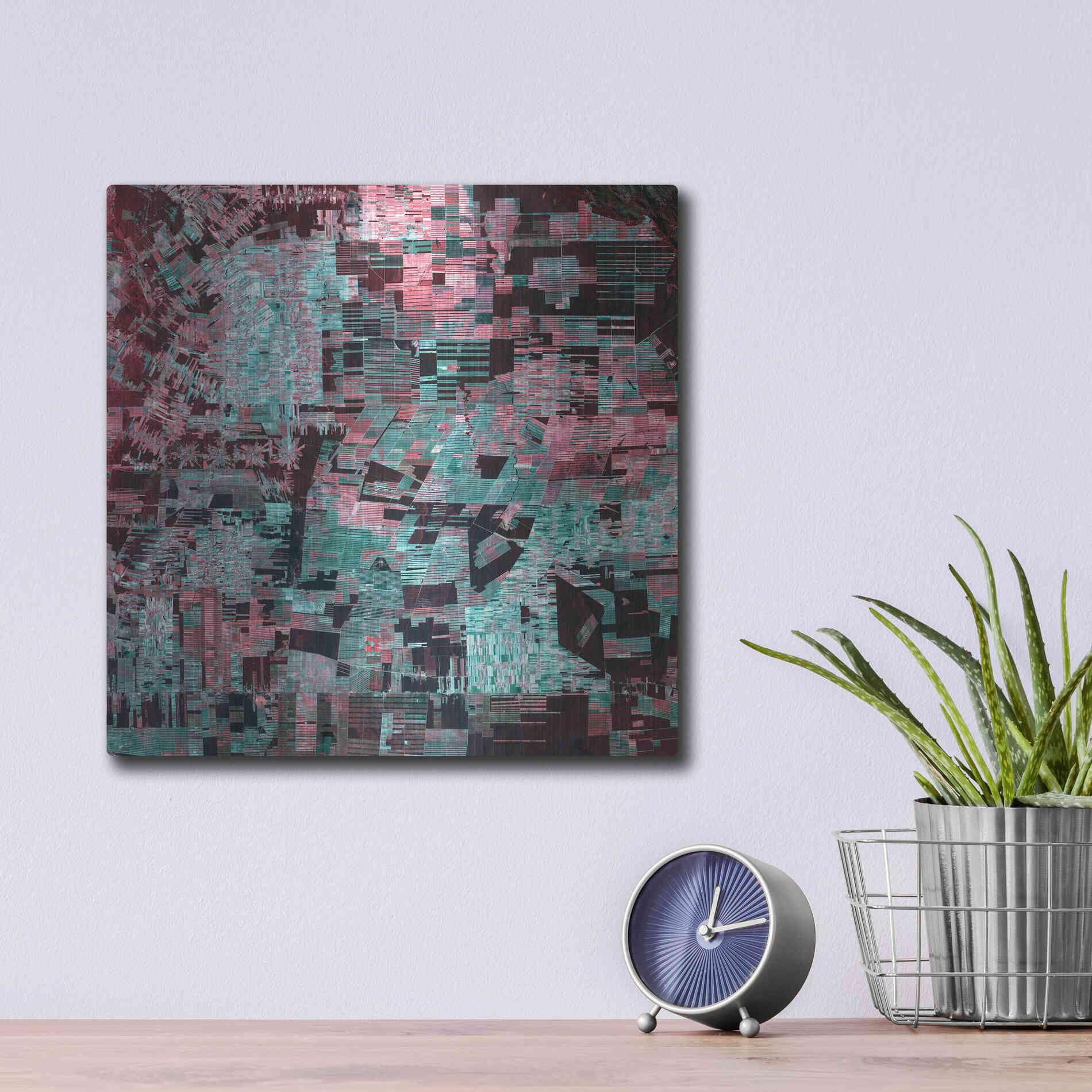 Luxe Metal Art 'Earth as Art: Bolivia Deforestation' Metal Wall Art,12x12