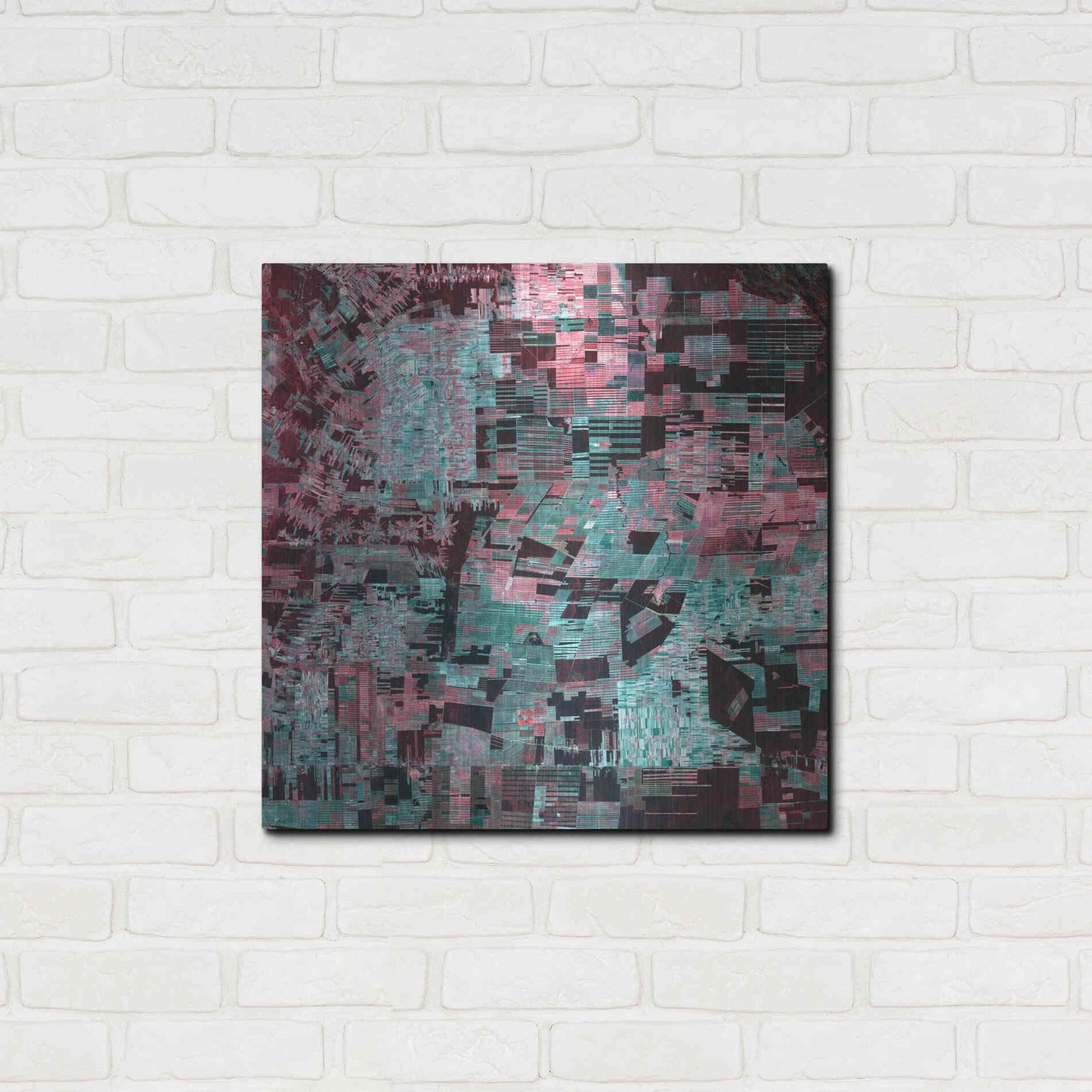 Luxe Metal Art 'Earth as Art: Bolivia Deforestation' Metal Wall Art,24x24