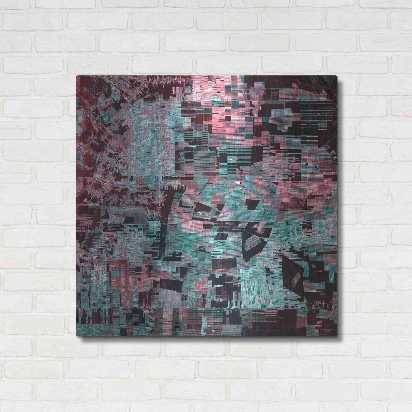 Luxe Metal Art 'Earth as Art: Bolivia Deforestation' Metal Wall Art,36x36