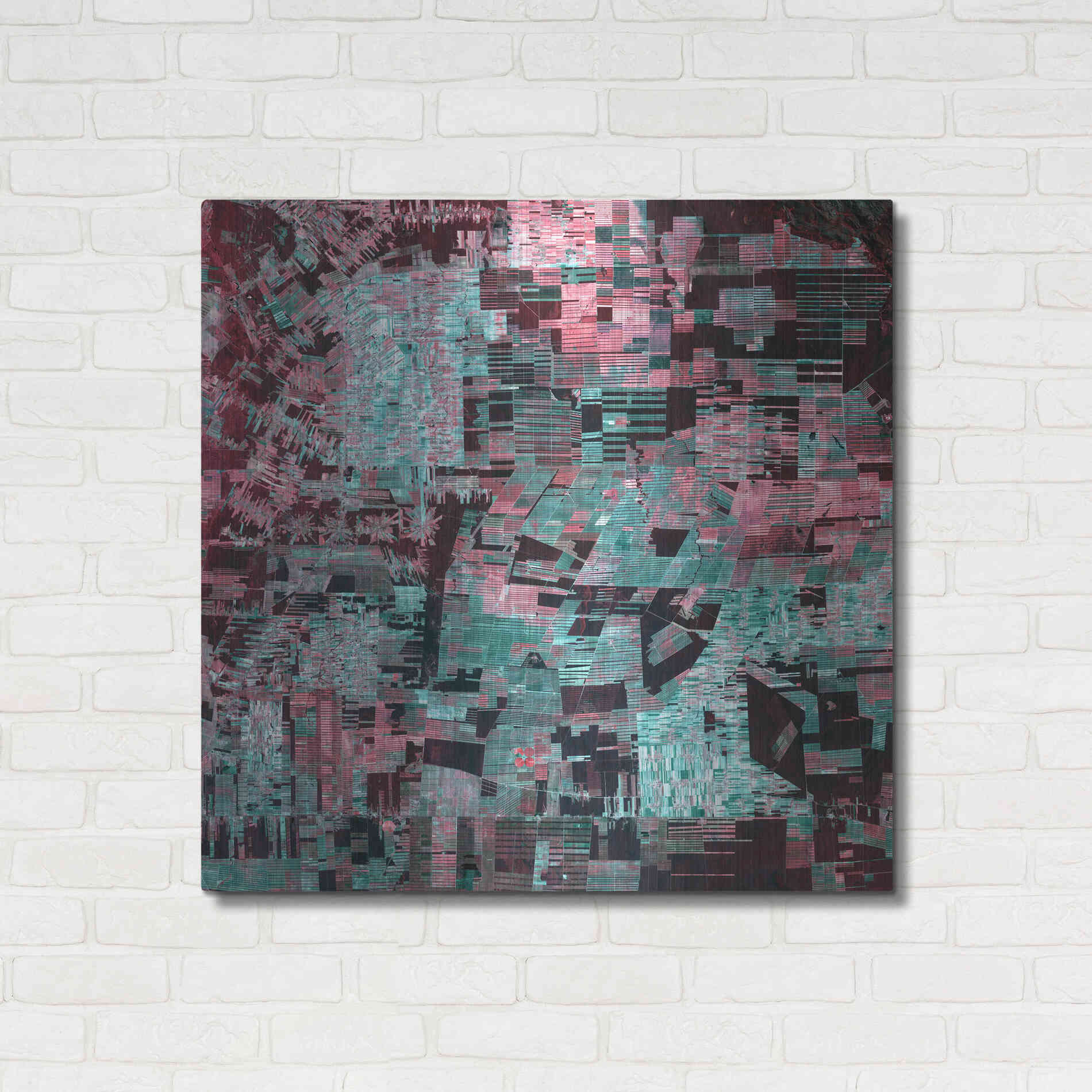 Luxe Metal Art 'Earth as Art: Bolivia Deforestation' Metal Wall Art,36x36