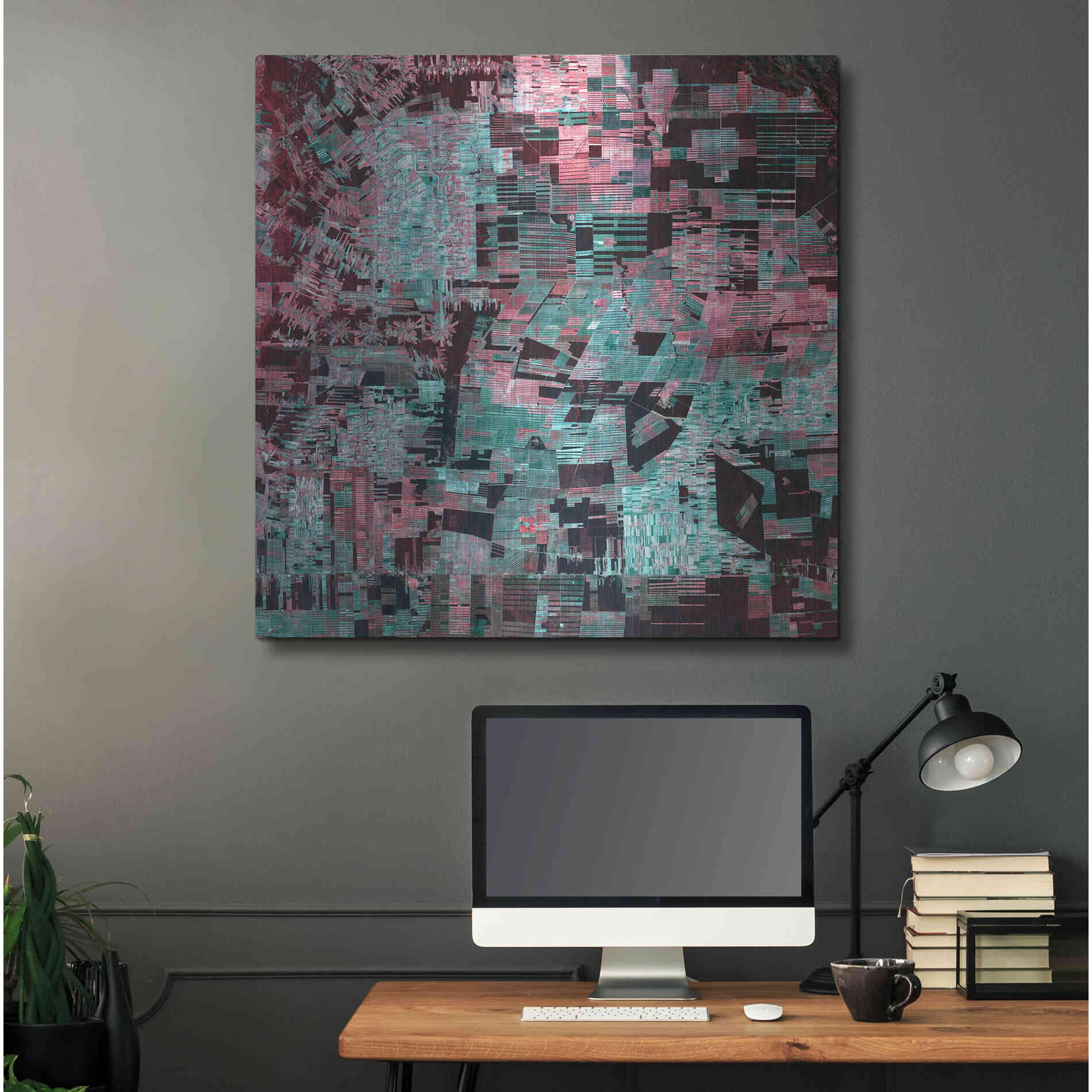 Luxe Metal Art 'Earth as Art: Bolivia Deforestation' Metal Wall Art,36x36