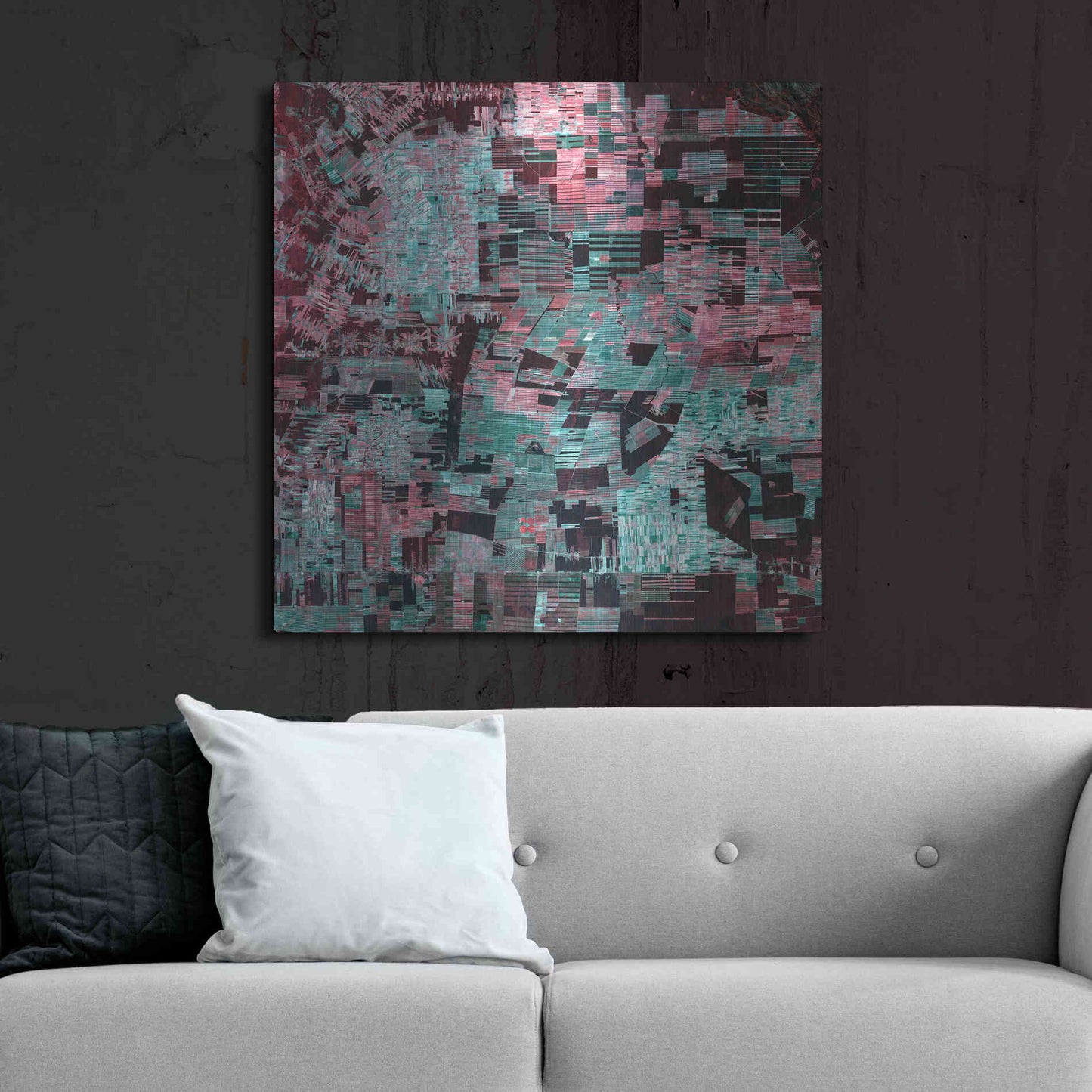 Luxe Metal Art 'Earth as Art: Bolivia Deforestation' Metal Wall Art,36x36