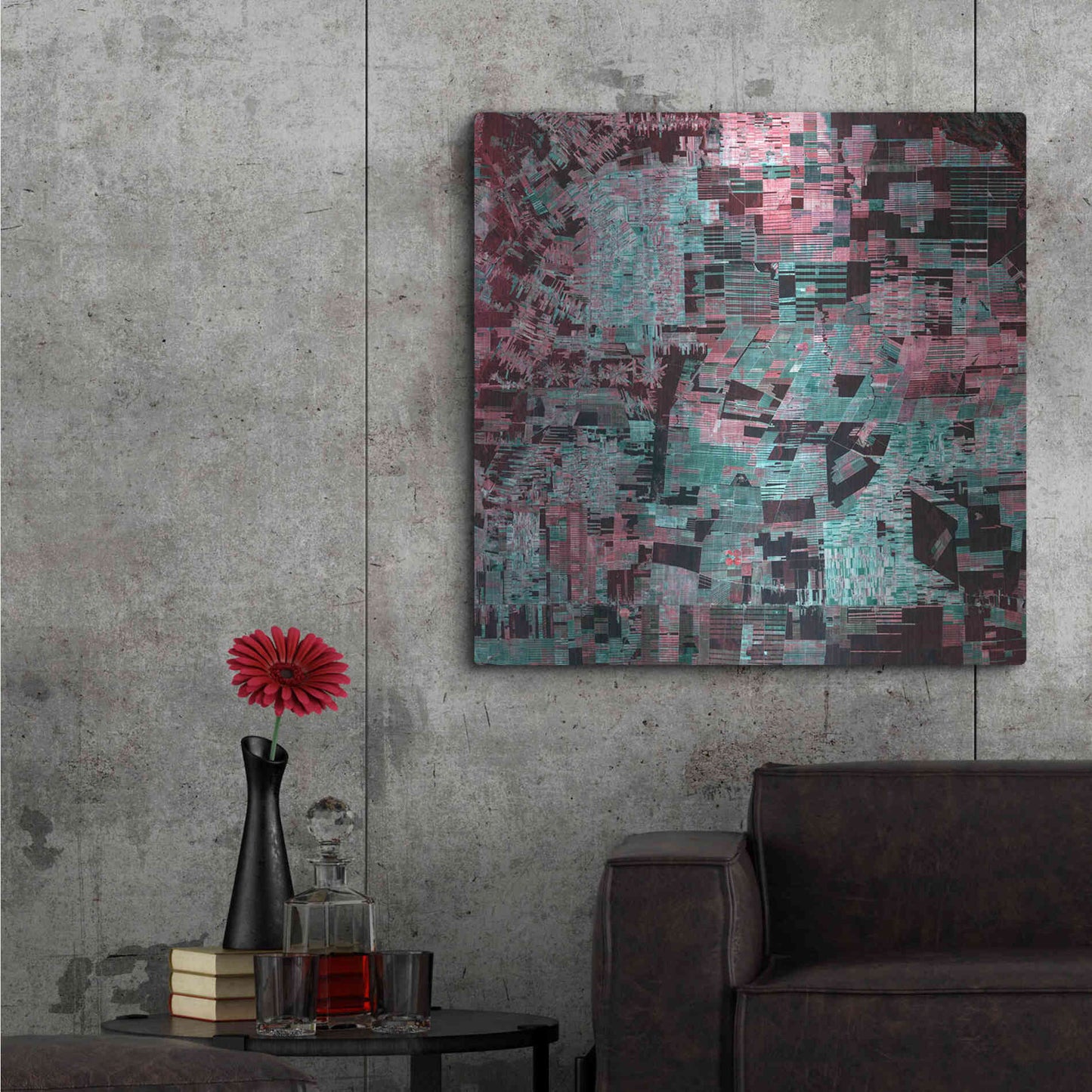 Luxe Metal Art 'Earth as Art: Bolivia Deforestation' Metal Wall Art,36x36