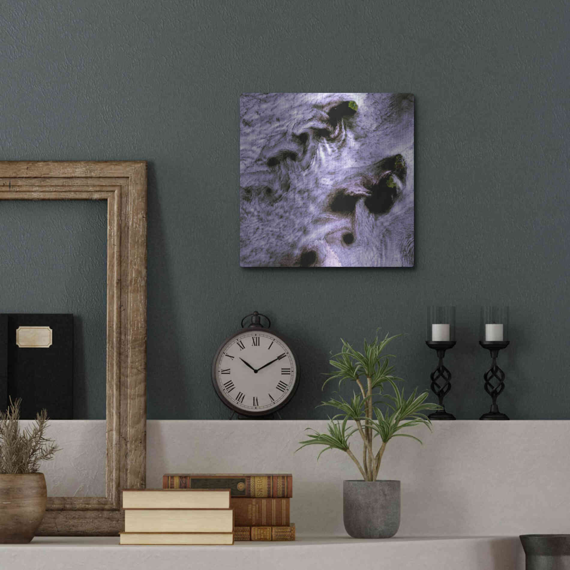 Luxe Metal Art 'Earth as Art: Broutona' Metal Wall Art,12x12