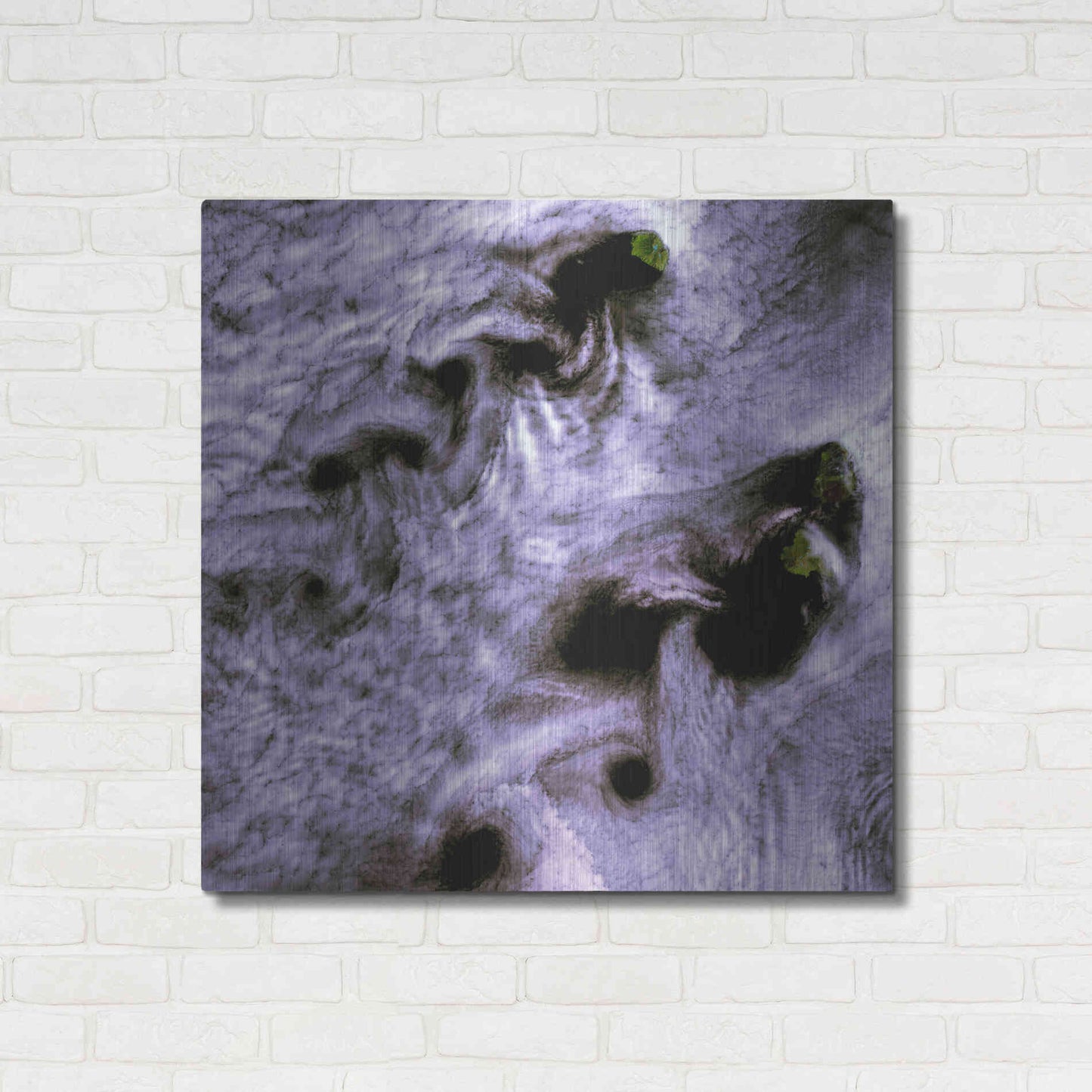 Luxe Metal Art 'Earth as Art: Broutona' Metal Wall Art,36x36