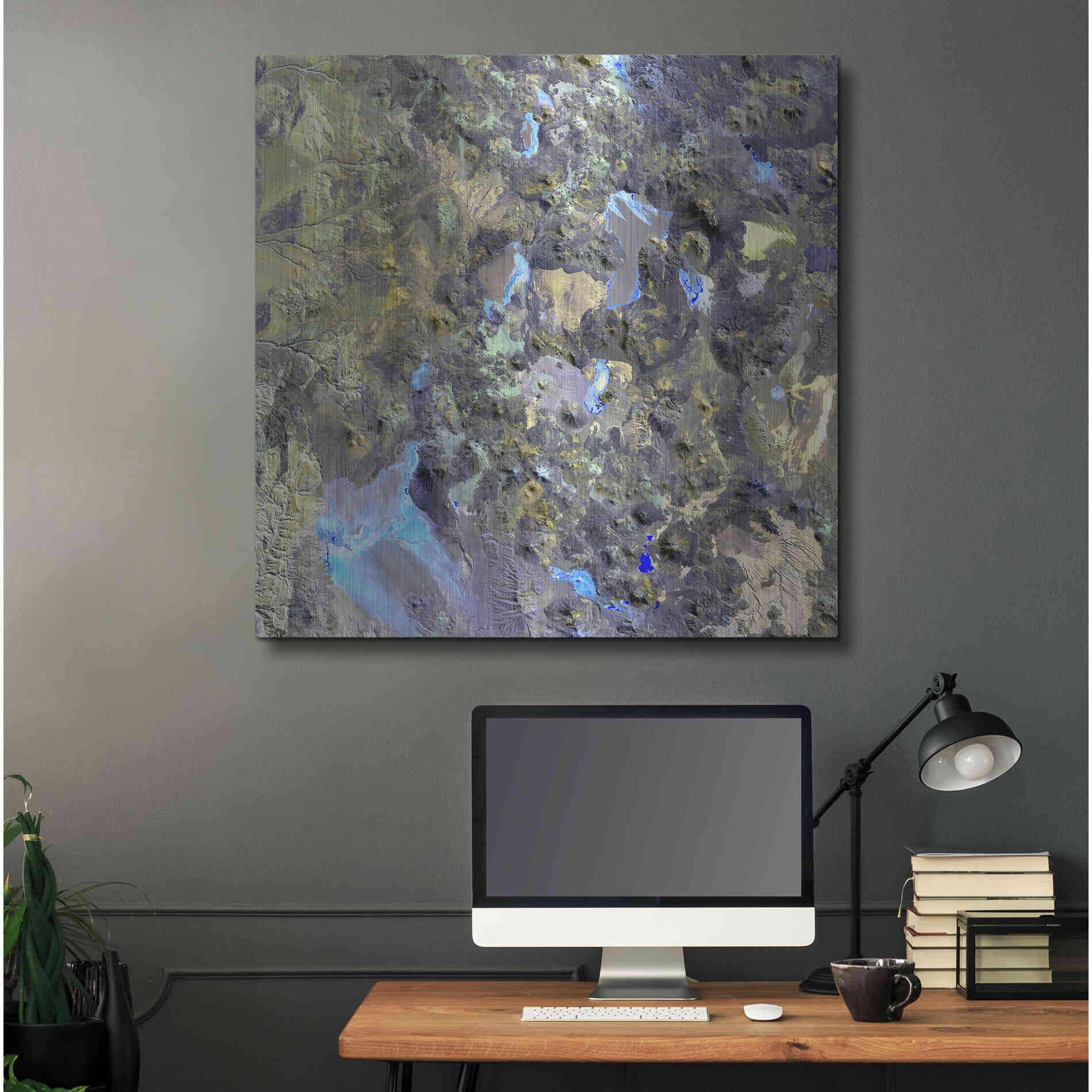 Luxe Metal Art 'Earth as Art: Chilean Volcanoes' Metal Wall Art,36x36