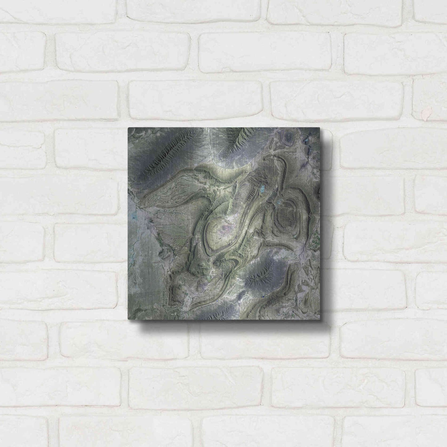 Luxe Metal Art 'Earth as Art: Coahuila' Metal Wall Art,12x12