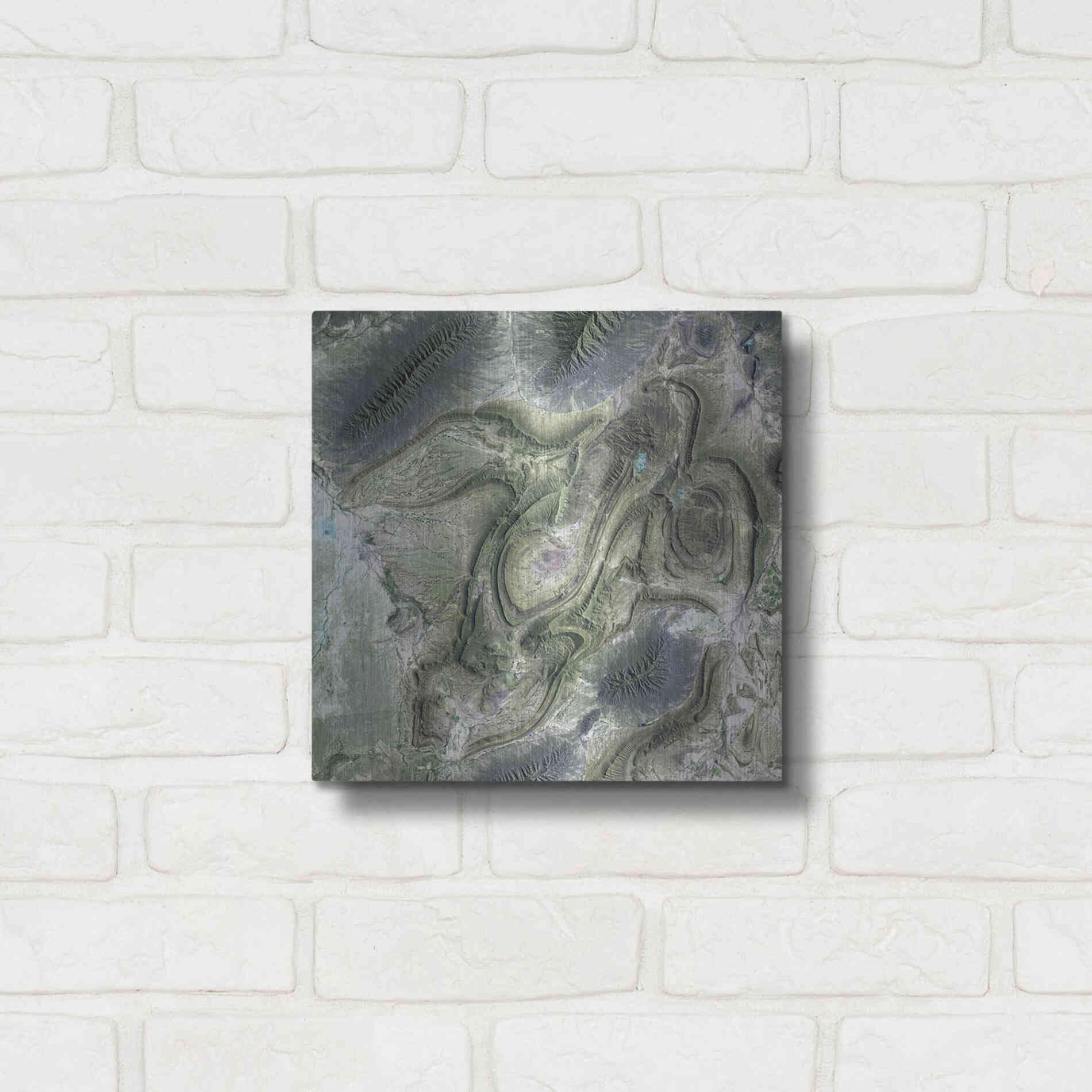 Luxe Metal Art 'Earth as Art: Coahuila' Metal Wall Art,12x12