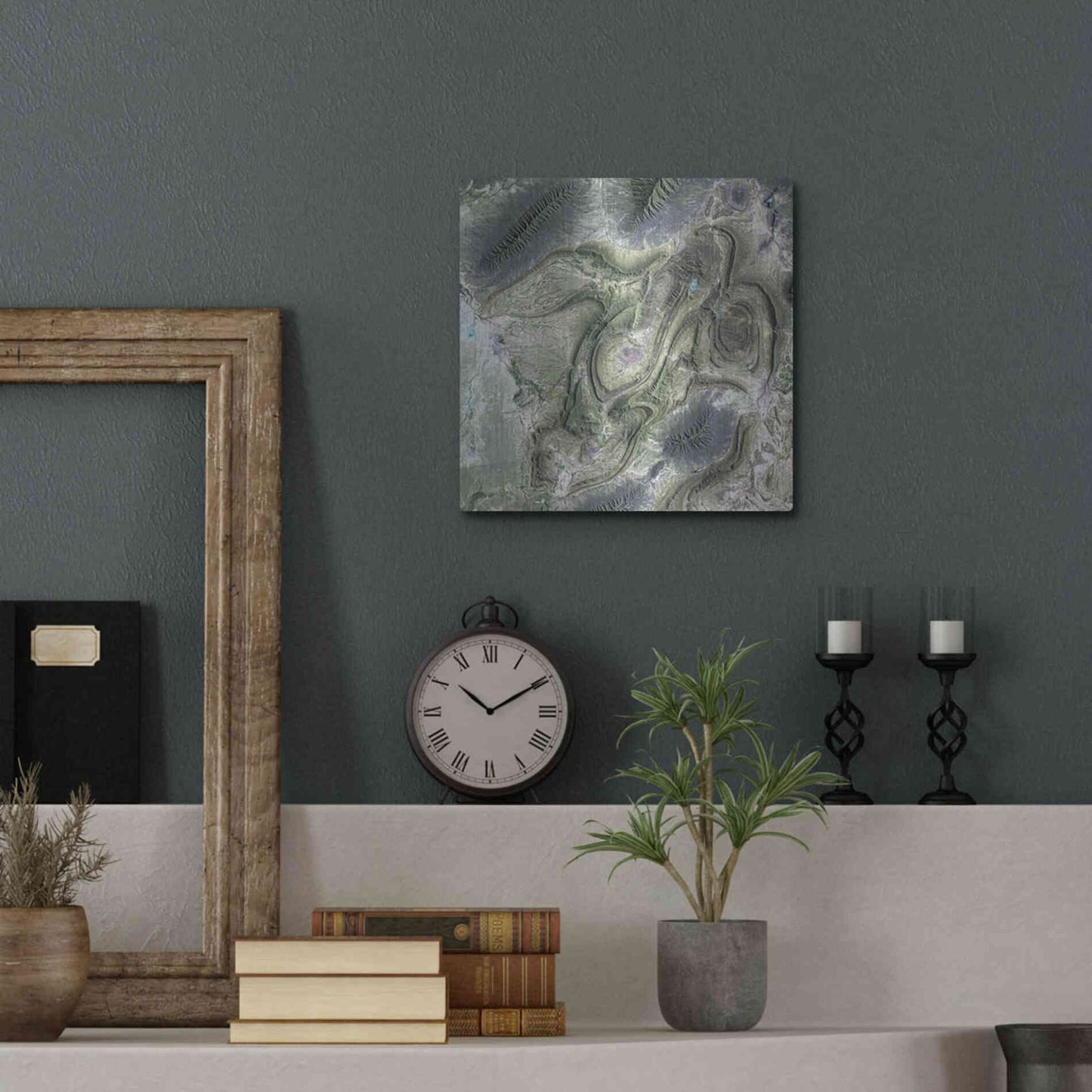 Luxe Metal Art 'Earth as Art: Coahuila' Metal Wall Art,12x12