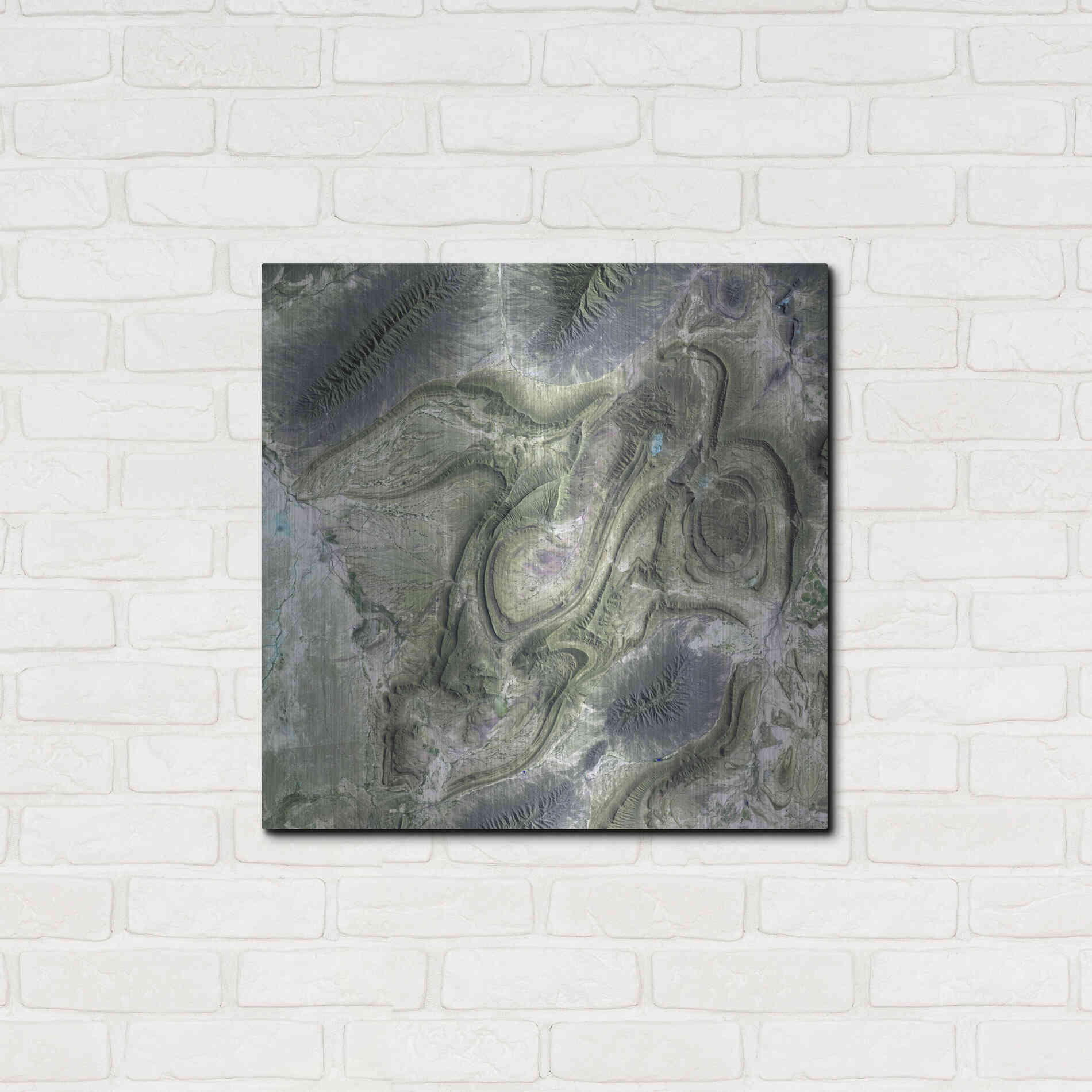 Luxe Metal Art 'Earth as Art: Coahuila' Metal Wall Art,24x24