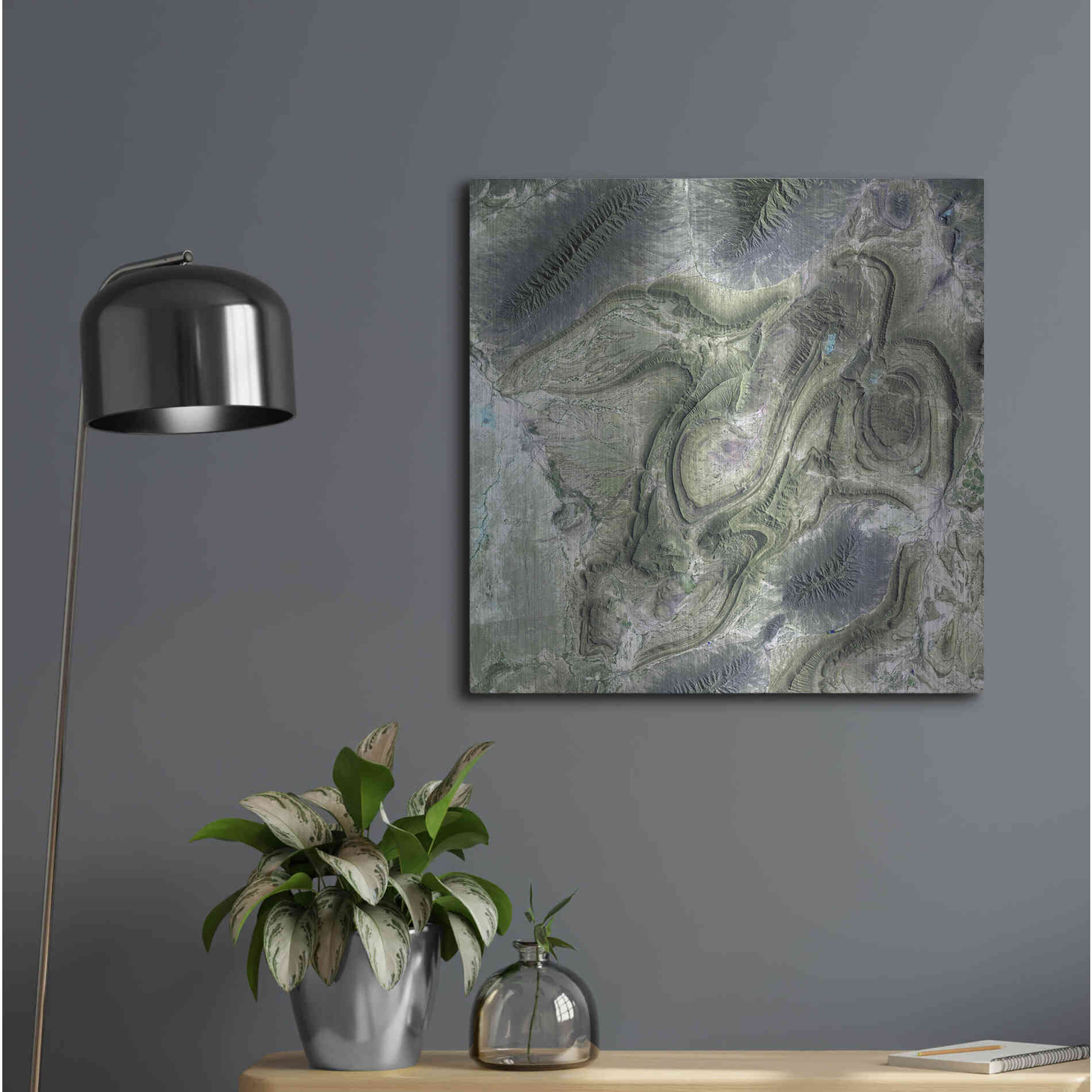 Luxe Metal Art 'Earth as Art: Coahuila' Metal Wall Art,24x24