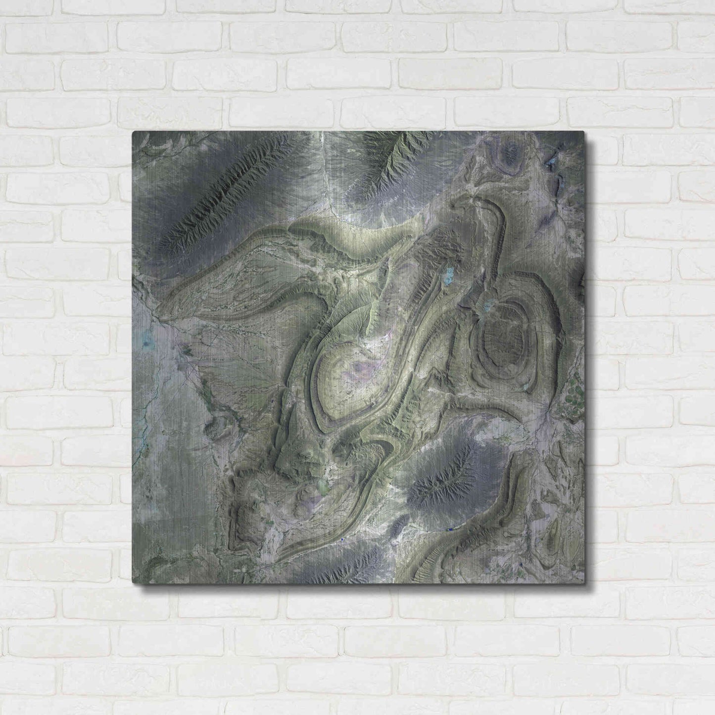 Luxe Metal Art 'Earth as Art: Coahuila' Metal Wall Art,36x36