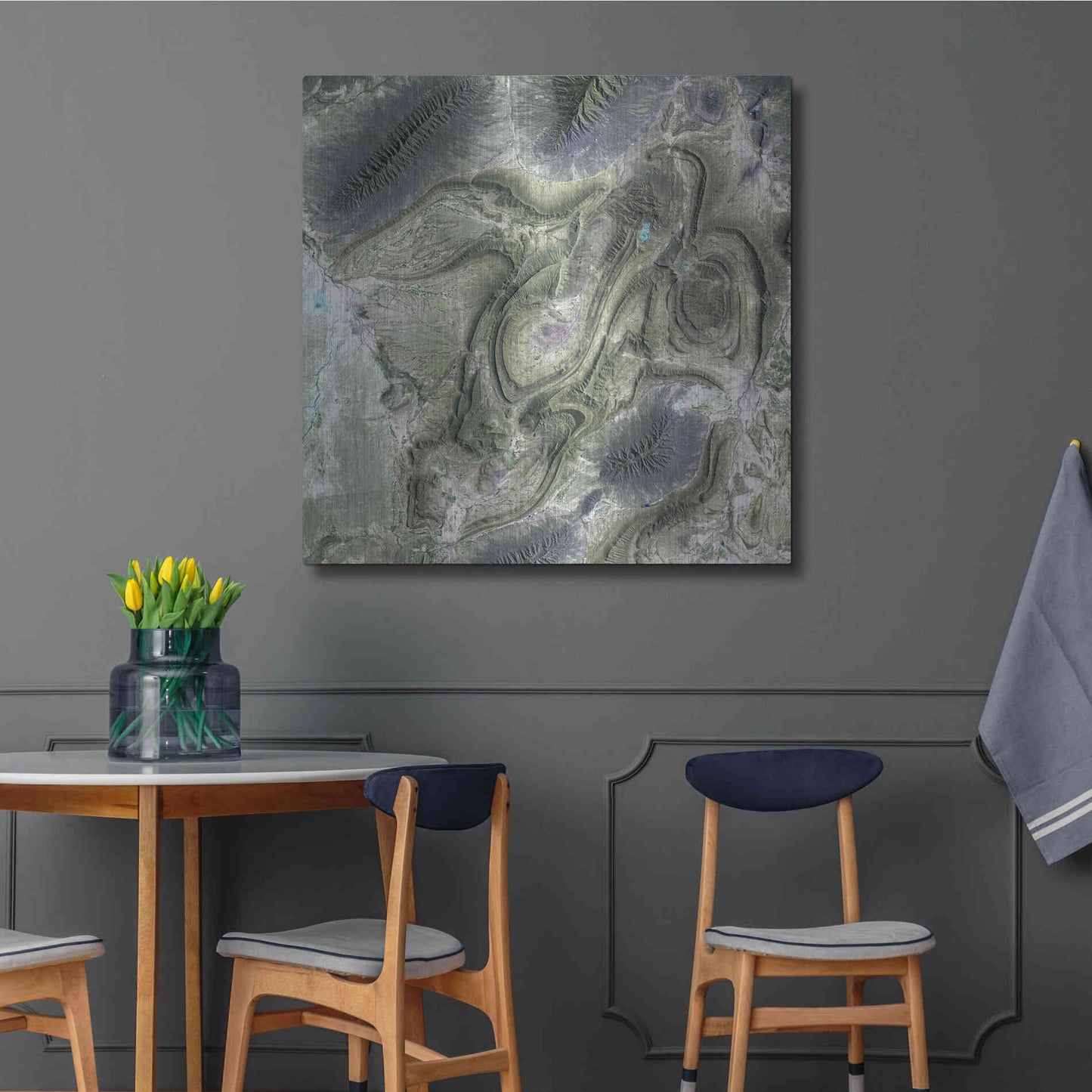 Luxe Metal Art 'Earth as Art: Coahuila' Metal Wall Art,36x36