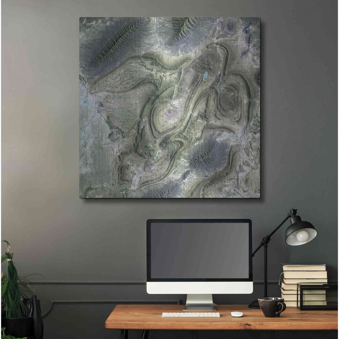 Luxe Metal Art 'Earth as Art: Coahuila' Metal Wall Art,36x36