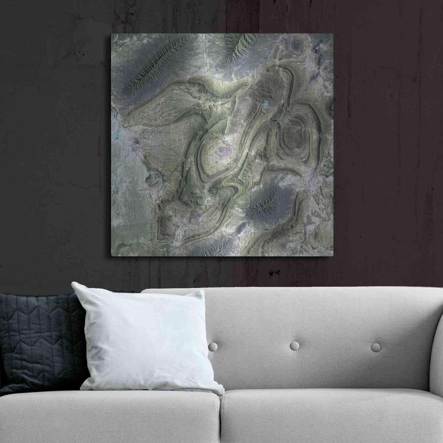 Luxe Metal Art 'Earth as Art: Coahuila' Metal Wall Art,36x36