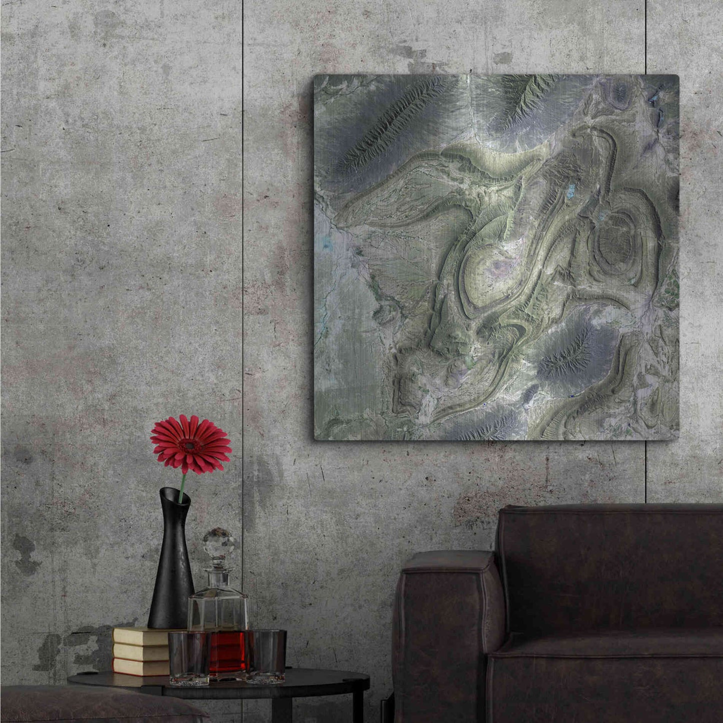 Luxe Metal Art 'Earth as Art: Coahuila' Metal Wall Art,36x36