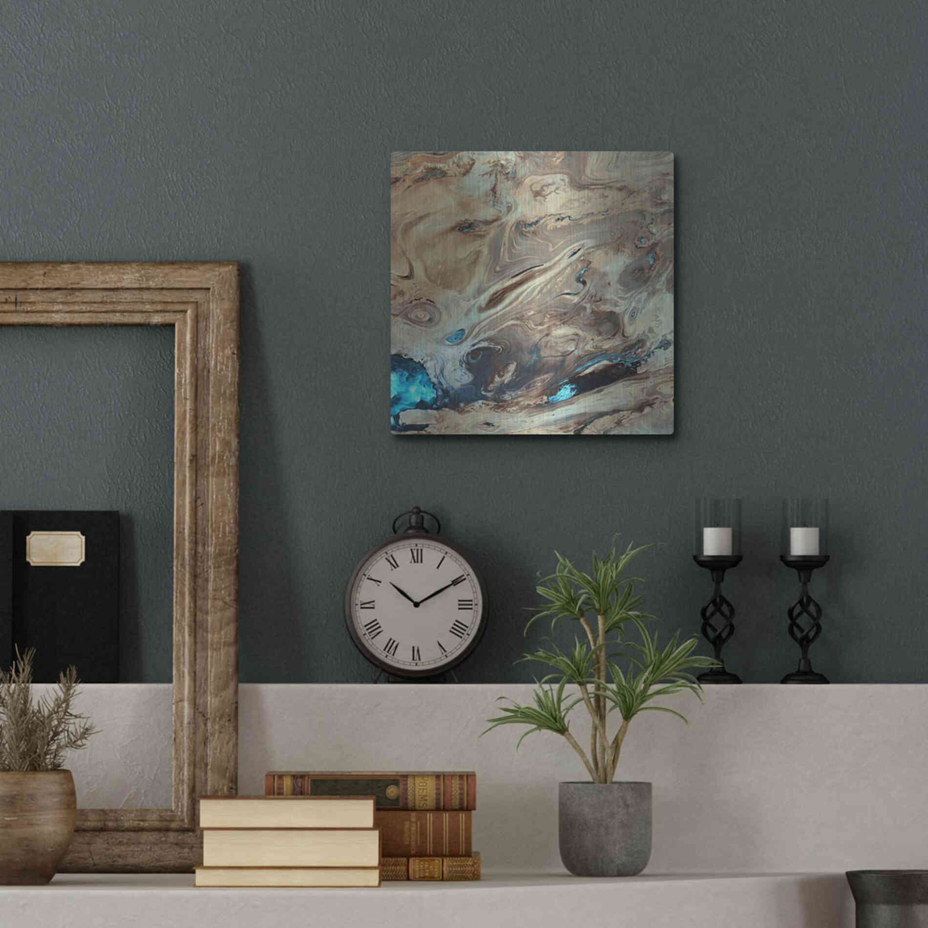 Luxe Metal Art 'Earth as Art: Dasht-e Kenir' Metal Wall Art,12x12