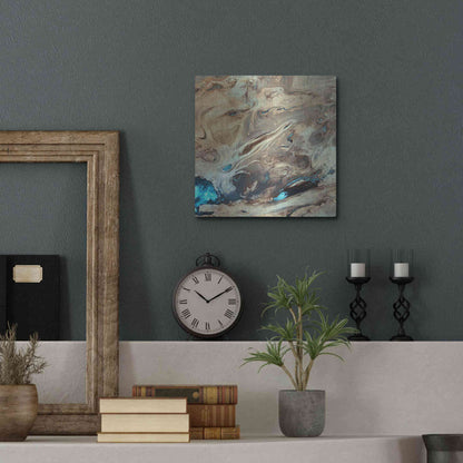 Luxe Metal Art 'Earth as Art: Dasht-e Kenir' Metal Wall Art,12x12