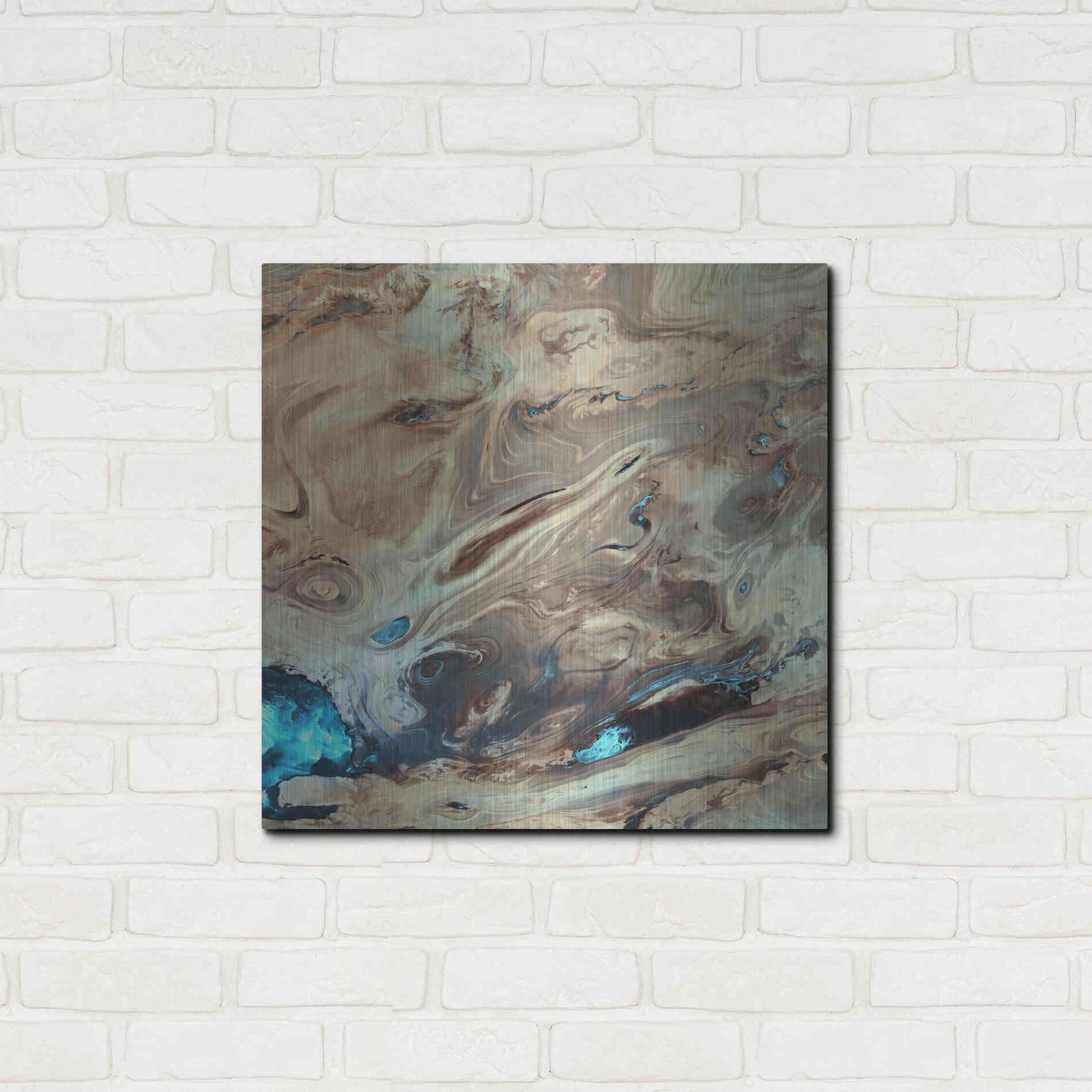 Luxe Metal Art 'Earth as Art: Dasht-e Kenir' Metal Wall Art,24x24