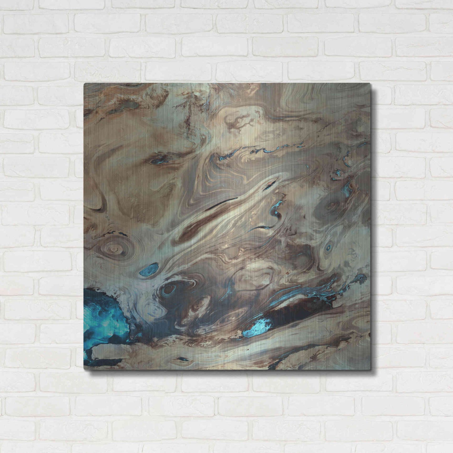 Luxe Metal Art 'Earth as Art: Dasht-e Kenir' Metal Wall Art,36x36