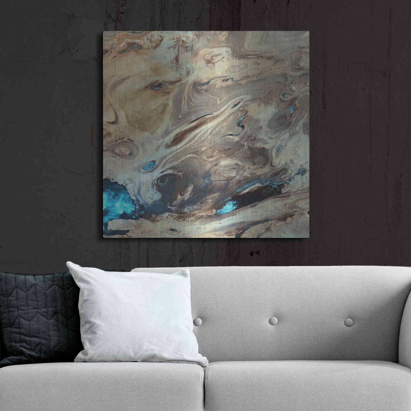 Luxe Metal Art 'Earth as Art: Dasht-e Kenir' Metal Wall Art,36x36