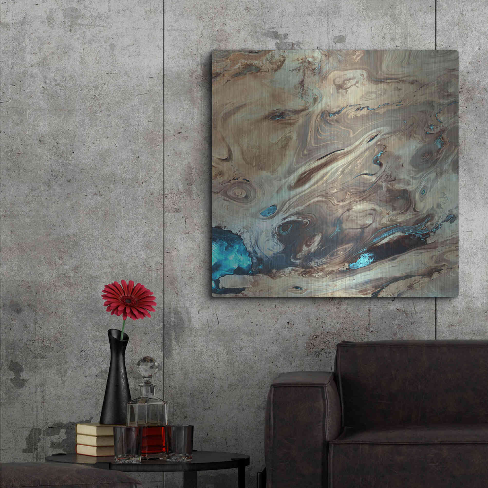 Luxe Metal Art 'Earth as Art: Dasht-e Kenir' Metal Wall Art,36x36