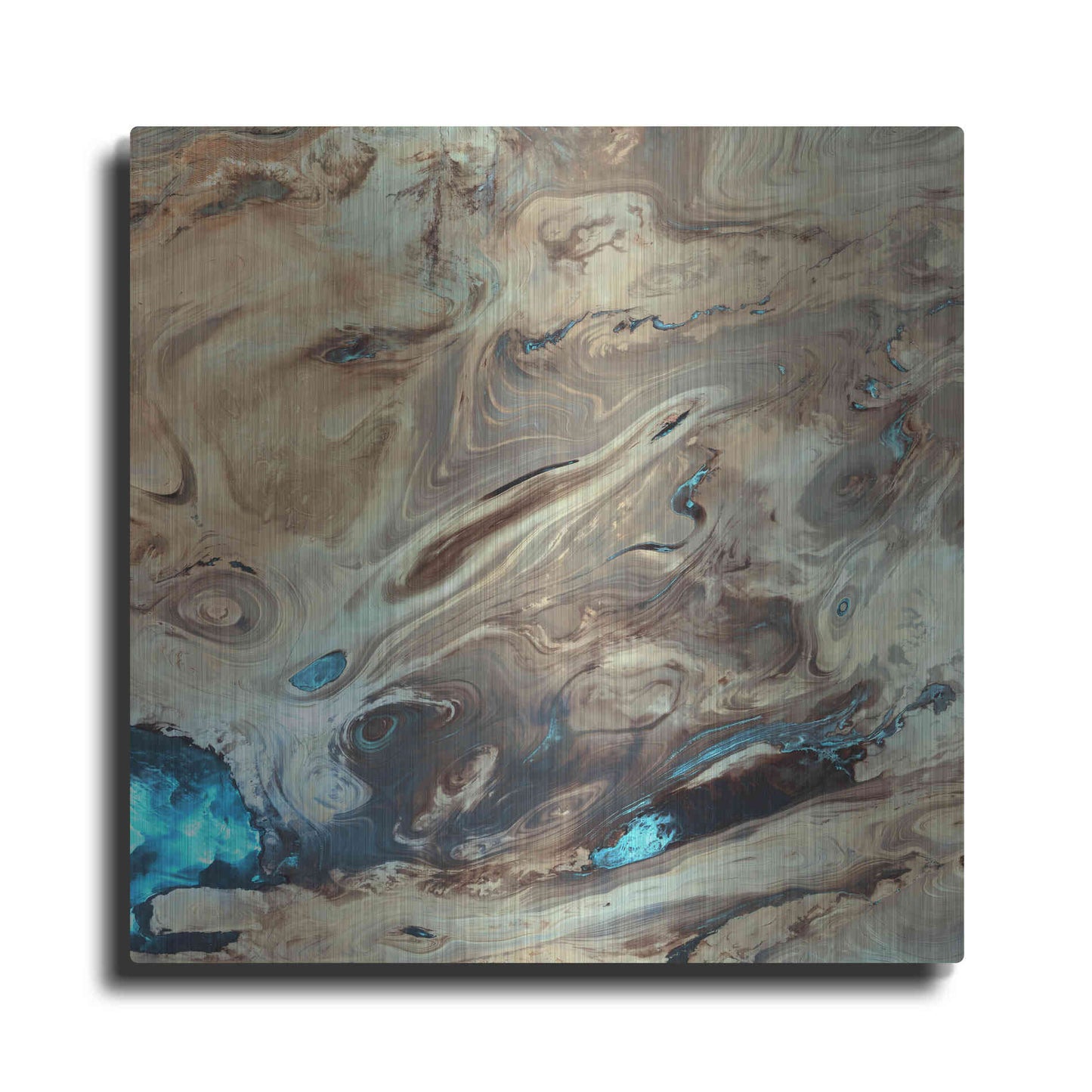 Luxe Metal Art 'Earth as Art: Dasht-e Kenir' Metal Wall Art