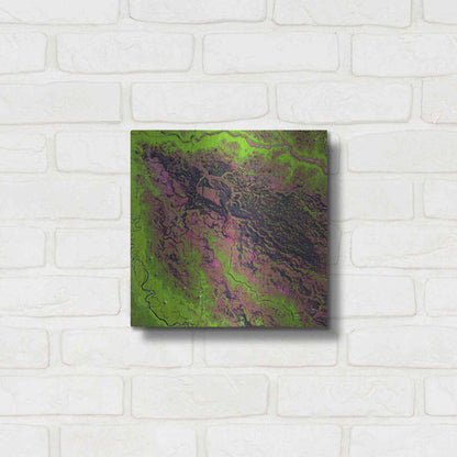 Luxe Metal Art 'Earth as Art: Demini River' Metal Wall Art,12x12