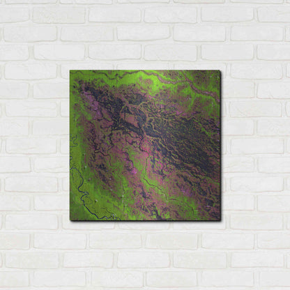 Luxe Metal Art 'Earth as Art: Demini River' Metal Wall Art,24x24