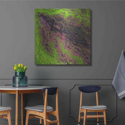 Luxe Metal Art 'Earth as Art: Demini River' Metal Wall Art,36x36