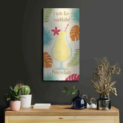 Luxe Metal Art 'Exotic Breeze XV' by Veronique Charron, Metal Wall Art,12x24