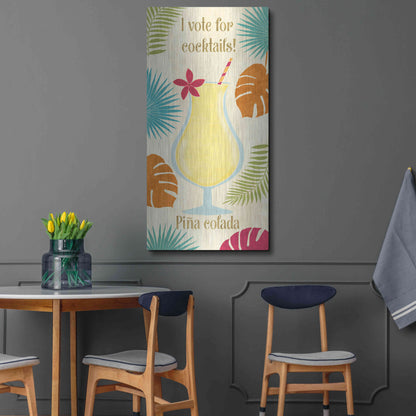 Luxe Metal Art 'Exotic Breeze XV' by Veronique Charron, Metal Wall Art,24x48