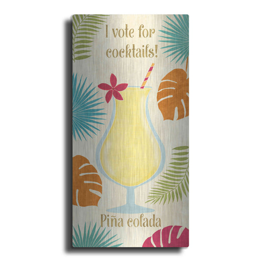 Luxe Metal Art 'Exotic Breeze XV' by Veronique Charron, Metal Wall Art