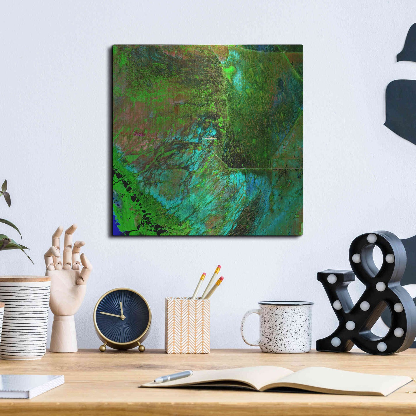 Luxe Metal Art 'Earth as Art: Everglades' Metal Wall Art,12x12