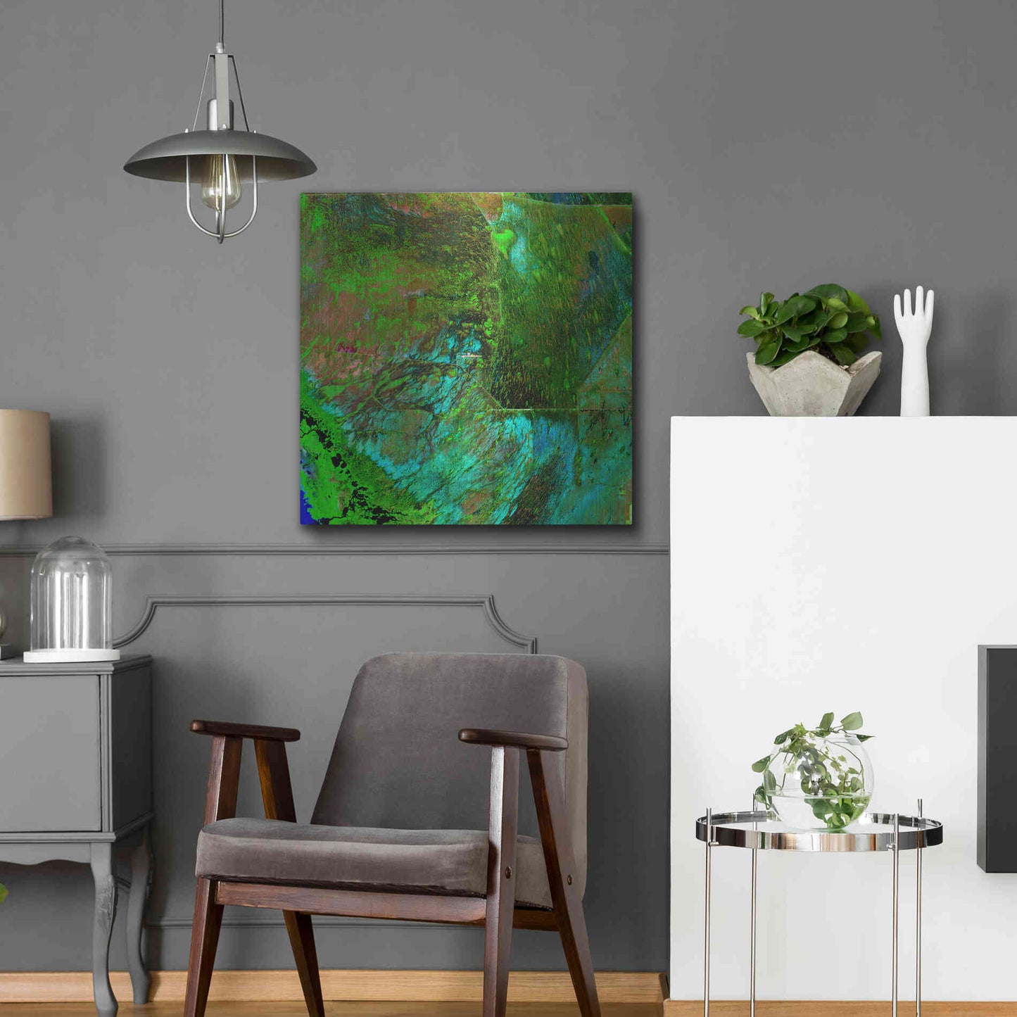 Luxe Metal Art 'Earth as Art: Everglades' Metal Wall Art,24x24