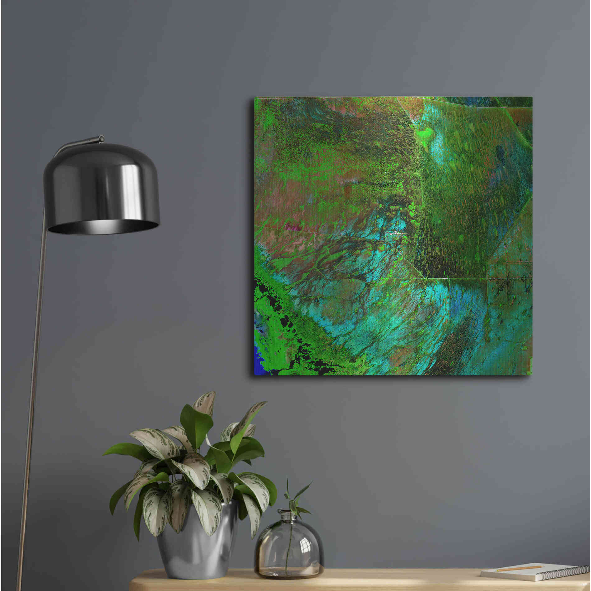 Luxe Metal Art 'Earth as Art: Everglades' Metal Wall Art,24x24