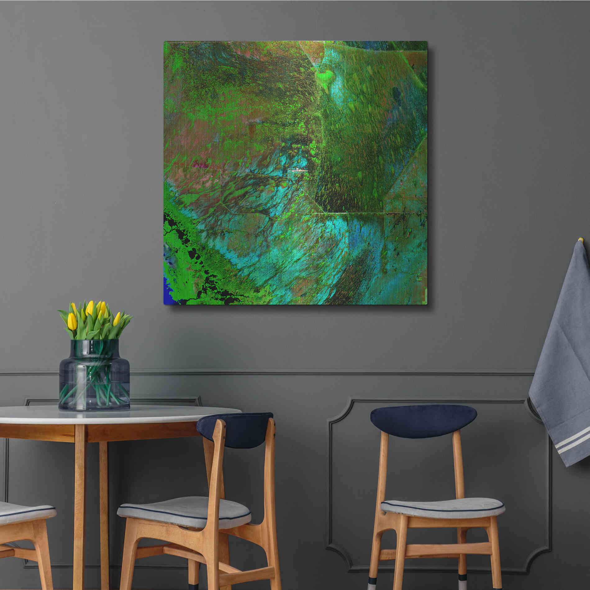 Luxe Metal Art 'Earth as Art: Everglades' Metal Wall Art,36x36