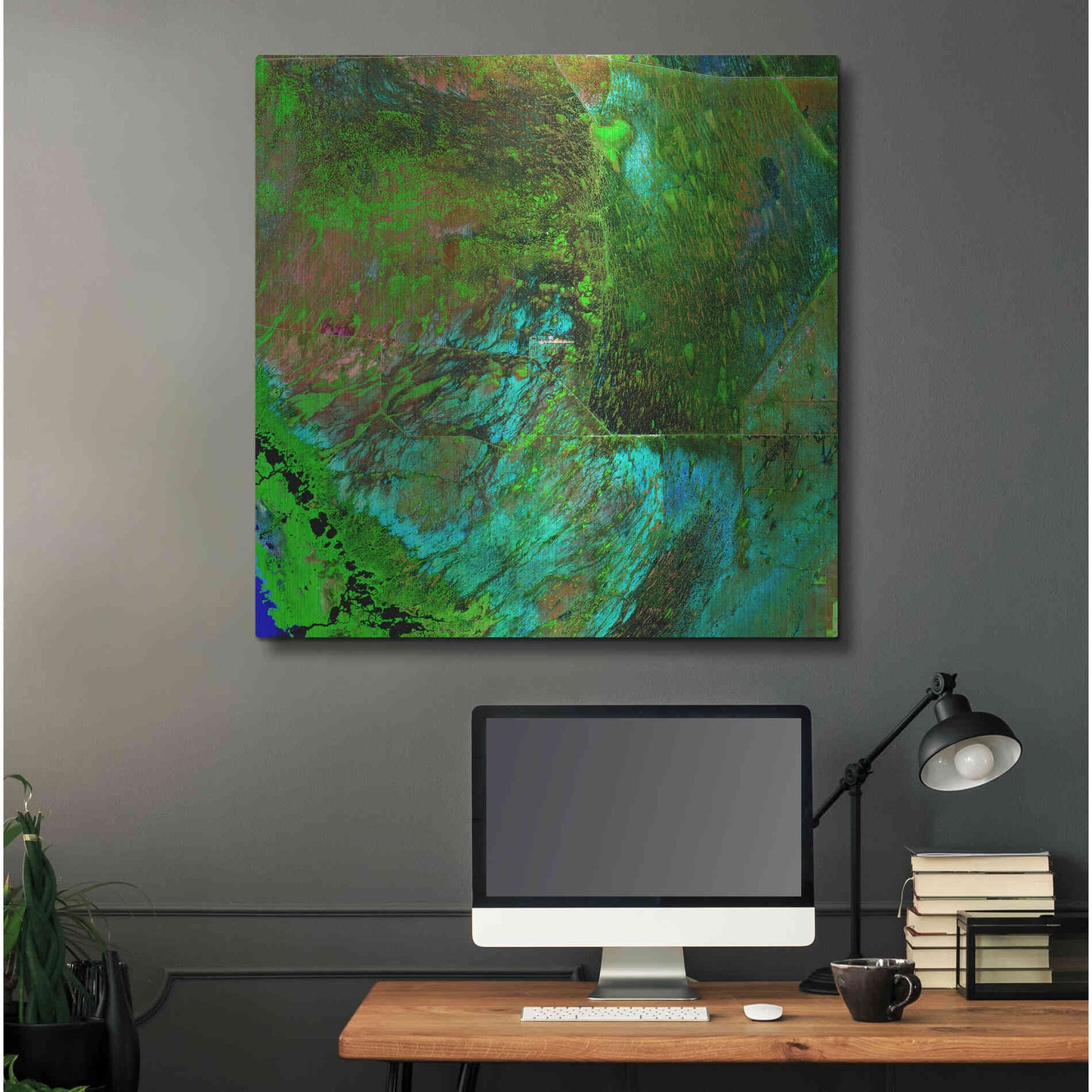 Luxe Metal Art 'Earth as Art: Everglades' Metal Wall Art,36x36