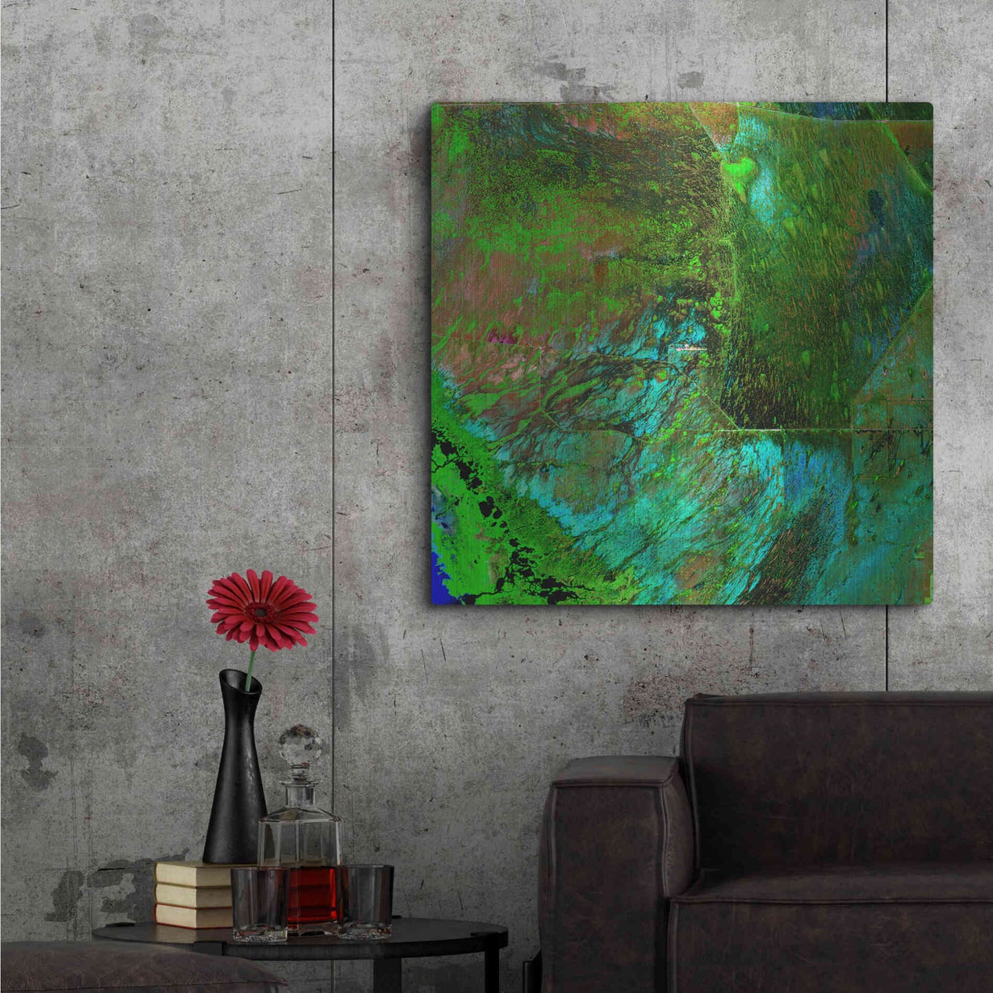 Luxe Metal Art 'Earth as Art: Everglades' Metal Wall Art,36x36