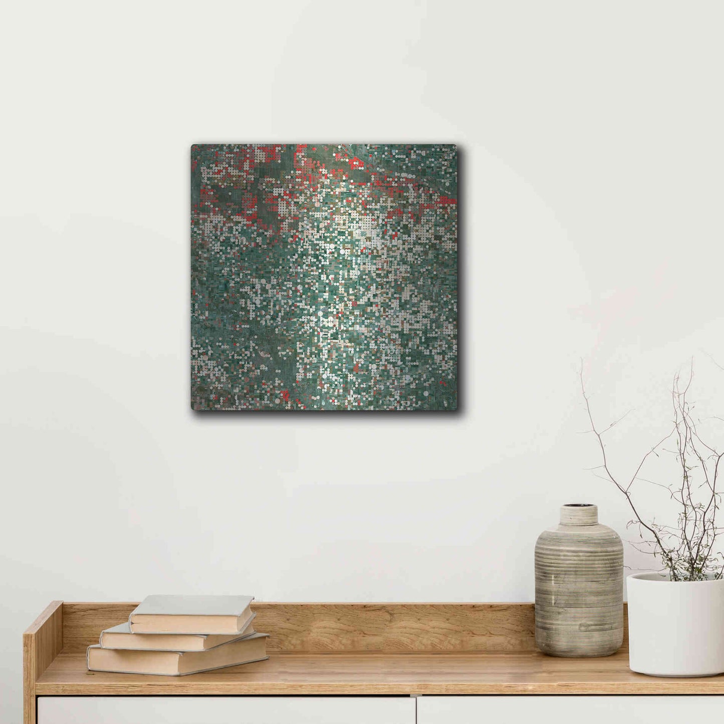 Luxe Metal Art 'Earth as Art: Garden City' Metal Wall Art,12x12