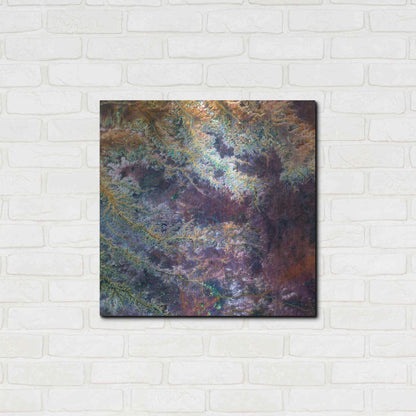 Luxe Metal Art 'Earth as Art: Ghadamis River' Metal Wall Art,24x24