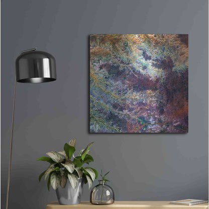 Luxe Metal Art 'Earth as Art: Ghadamis River' Metal Wall Art,24x24