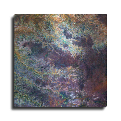 Luxe Metal Art 'Earth as Art: Ghadamis River' Metal Wall Art