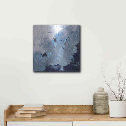 Luxe Metal Art 'Earth as Art: Greenland Coast' Metal Wall Art,12x12