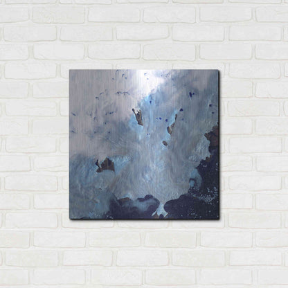 Luxe Metal Art 'Earth as Art: Greenland Coast' Metal Wall Art,24x24